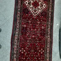 فرش کناره دست بافت همدان در حد نو