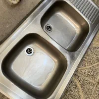 سینک رو کار دو لگنه