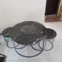 میز وسط ودوعسلی جنس رویه سنگی