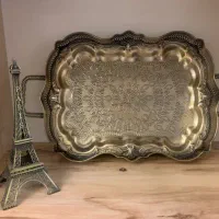 سینی فلزی کاملا نو و برج ایفل