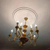 چند عدد لوستر آبکاری طلا و ۳عدد لوستر خواب