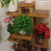 پایه گل چوبی