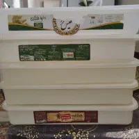 ظرف پلاستیکی بزرگ درب دار با درب شفاف