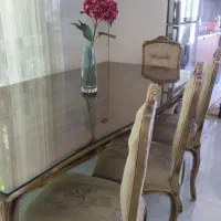 میز ناهارخوری چوبی هشت نفره مدل فرانسوی