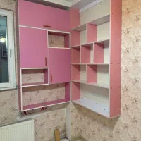 قفسه کتابخانه میزتحریر|کتابخانه، شلف، قفسههای دیواری|اردبیل, |دیوار