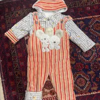 سرهمی زمستانی نوزاد مدل کلاه خرگوشی