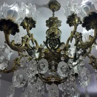 لوستر برنجی برنزی لامپ روشنایی