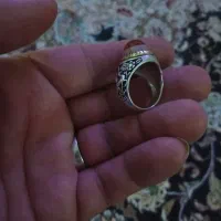 انگشتر نقره باباقوری طرح آهو|کلکسیون اشیاء عتیقه|تهران, نیروی هوایی (پیروزی)|دیوار