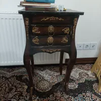 میز تلفن چوبی