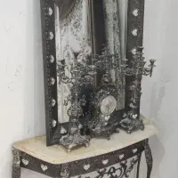 آینه شمعدان نقره