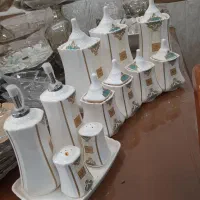 ظروف شیشه ای و چینی و پاسماوری حراجی