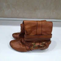 پوتین زنانه سایز ۳۷ چرم اصل|کیف، کفش، کمربند|رشت, پاستوریزه|دیوار