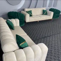 مبل راحتی چستر ۸نفره صدفی رنگ بندی دلخواه مشتری