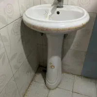 توالت فرنگی و روشویی سنگی|لوازم سرویس بهداشتی|مشکین‌دشت, |دیوار