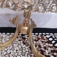 میز عسلی برنز  پایه برنز  قدیمی جنس اصل|کلکسیون اشیاء عتیقه|ماهیدشت, |دیوار