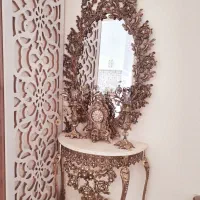 آیینه شمعدان برنز