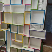 دکور - کتابخانه|کتابخانه، شلف، قفسههای دیواری|خمینیشهر, |دیوار