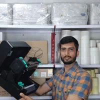 بارکدخوان فیش پرینترزن لیبل کاغذرول حرارت کارتخوان