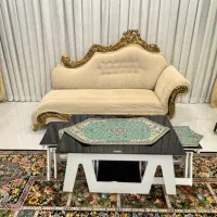 فروش مبلمان نیمه استیل ۸نفره به همراه عسلی