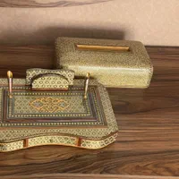 اکسسوری خاتم کاری  جاکارتی و جای دستمال|صنایع دستی و سایر لوازم تزئینی|کرج, اتحاد|دیوار