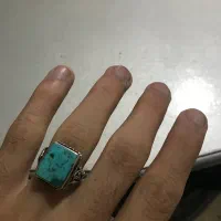 انگشتر فیروزه رکاب نقره|جواهرات|کرج, شاهین‌ویلا|دیوار