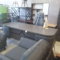 میز مدیریت ۲ متری لمسه طوسی  قصر چوب|دفتر کار|قم, کلهری|دیوار