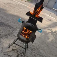 اجاق هیزمی بخاری کباب پز ذغالی طبیعت گردی باغ ویلا