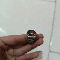 انگشتر نقره ۹۲۵ عقیق سرخ ۱۵ گرم