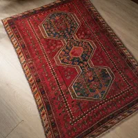 یک تخته قالی دستباف عشایر جیرفت(عتیقه)