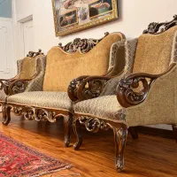 مبل استیل سلطنتی ۷ نفره کلکسیونی نو