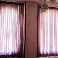 پرده حریر بنفش