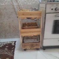 قفه چوبی چند کاره ، مخصوص ، آشپزخانه ، آرایشگاه