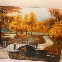 تابلو نقاشی پاییزی حراج
