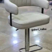 صندلی اپن طلایی مشکی با پایه فلزی و تنظیم ارتفاع|صندلی و نیمکت|کرمان, |دیوار