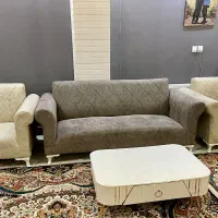 مبل ۷نفره تمیز درحد نو به همراه عسلی|مبلمان خانگی و میز عسلی|زاهدان, |دیوار