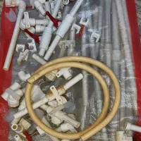 قفسه فلزی استند گل میزmdfتخته لوازم لوله سفید کشی|کتابخانه، شلف، قفسههای دیواری|تبریز, |دیوار