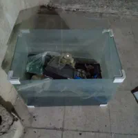 آکواریوم شرکتی همراه تاپ فیلتر و شن سیاه