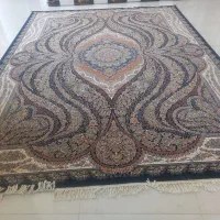 فرش سرمه ای ۷۰۰شانه اکرالیک خیلی تمیز|فرش|شاهرود, |دیوار