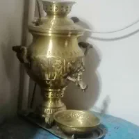 سماور مسی و تزئینی برای میز خاطره