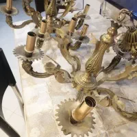 لوستر برنجی 5و6شاخه