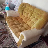 مبل راحتی ۷نفره پارچه مخمل  چرم