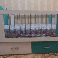 تخت گهواری کودک با تشک رویال