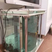 میز کنسول شیشه ای آلومینیومی|بوفه، ویترین، کنسول|نیشابور, شهرک فرهنگیان|دیوار