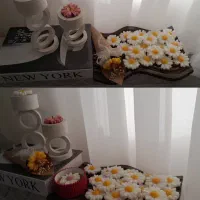 ترکیب سنگ و شمع|صنایع دستی و سایر لوازم تزئینی|اشتهارد, |دیوار