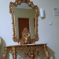 آیینه و کنسول برنجی