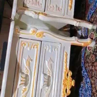 تخت خواب دونفره تمام چوب .|تخت و سرویس خواب|ایرانشهر, |دیوار