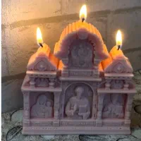 شمع دکوراتیو هنری با رنگ بندی خاص|صنایع دستی و سایر لوازم تزئینی|تهران, اختیاریه|دیوار