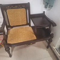 میز تلفن چوبی