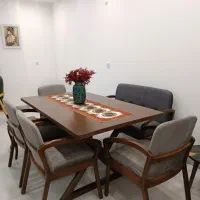 میز ناهارخوری چوبی ۶ نفره