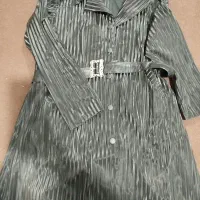 پالتو طرح چرم خط دار